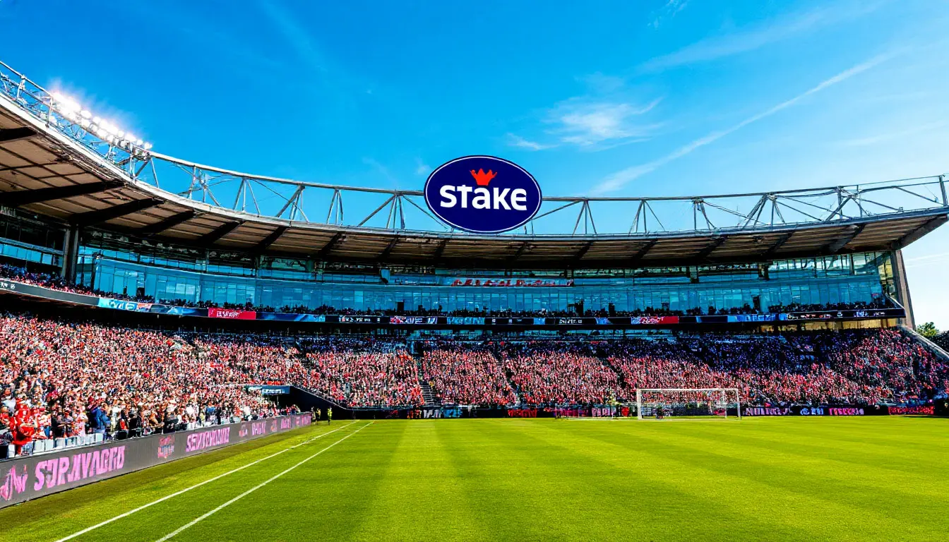 Contact header with Stake logo