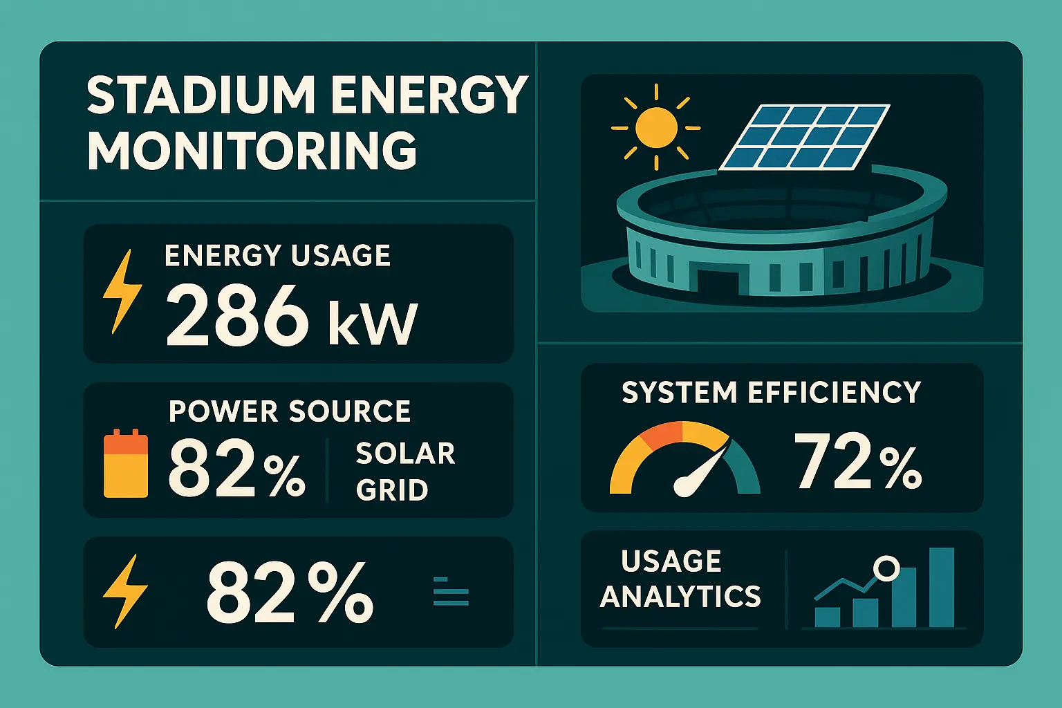 Energy monitoring infographic