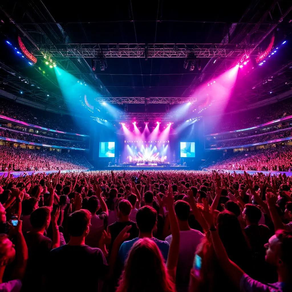Concert crowd