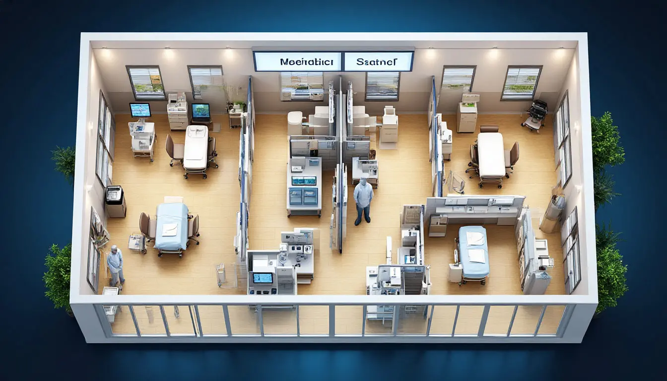 Medical station layout