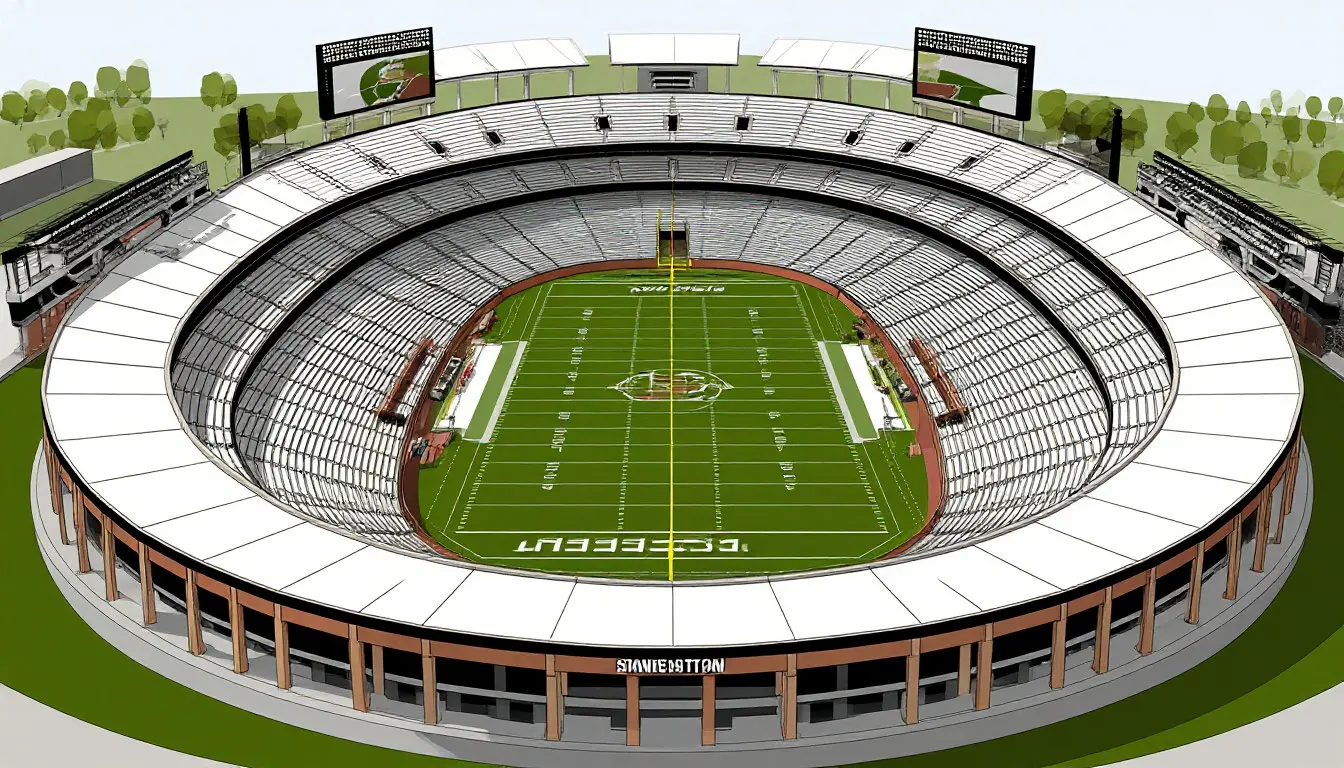 Seating bowl diagram with labeled tiers
